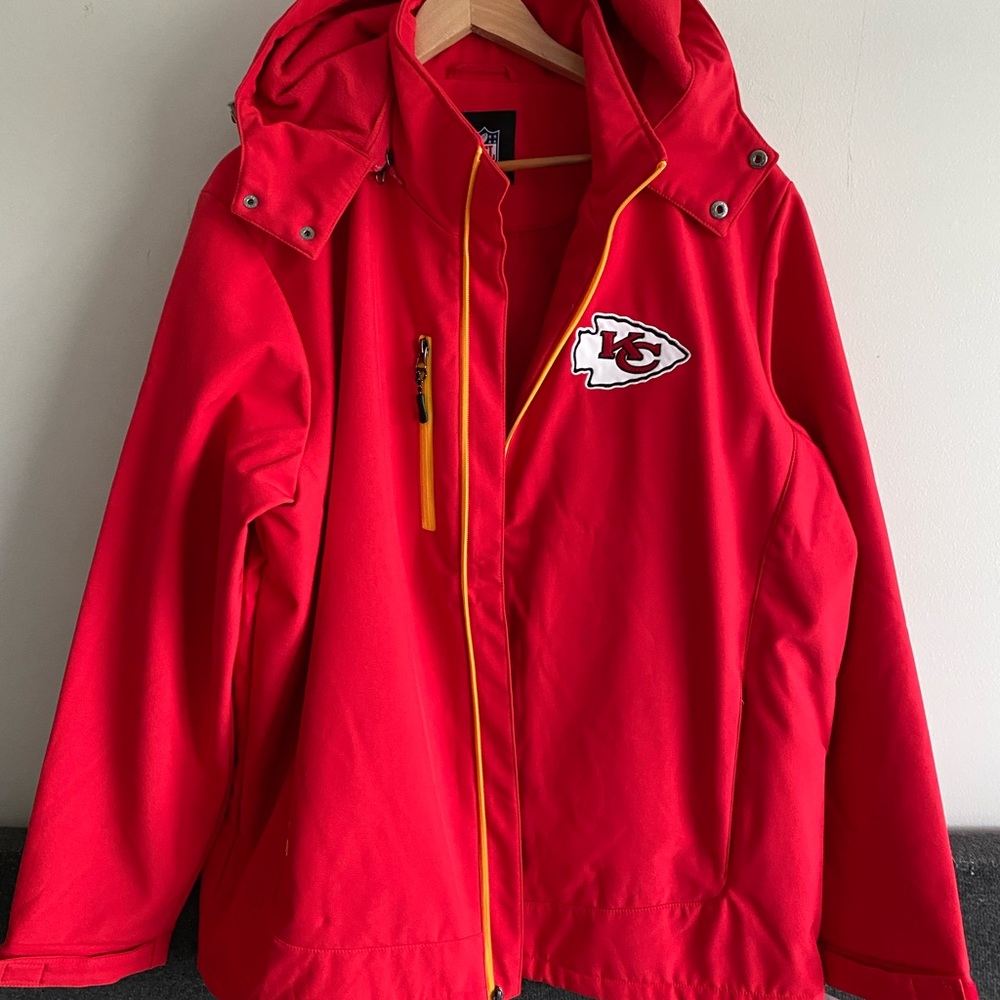 Mens winter shell coat XL KC chiefs
